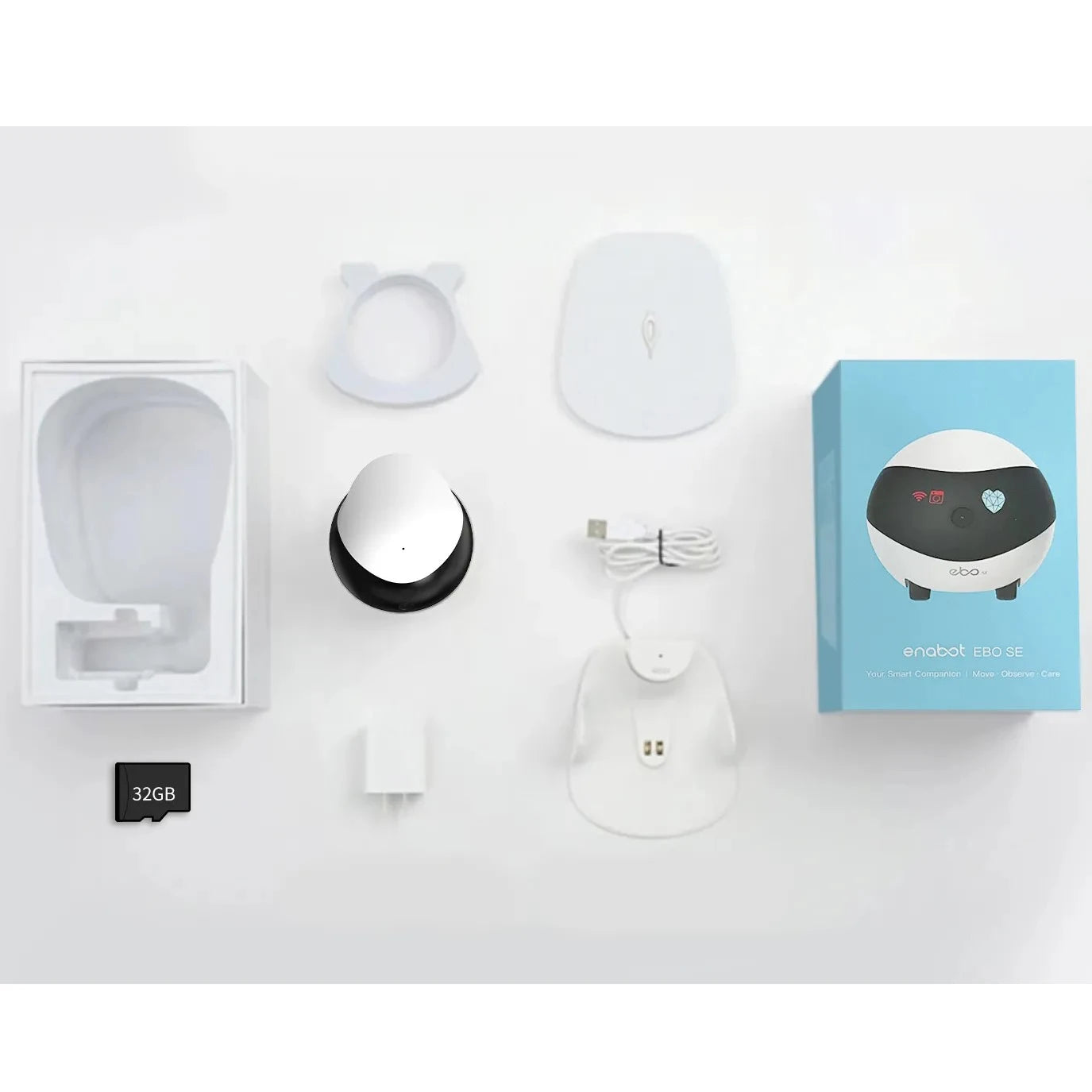 Enabot EBO SE Camera Robot 1080P Camera Remote Control Home Security Pet Camera Startlight Night Vision for Dog Cat Baby