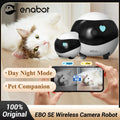 Enabot EBO SE Camera Robot 1080P Camera Remote Control Home Security Pet Camera Startlight Night Vision for Dog Cat Baby